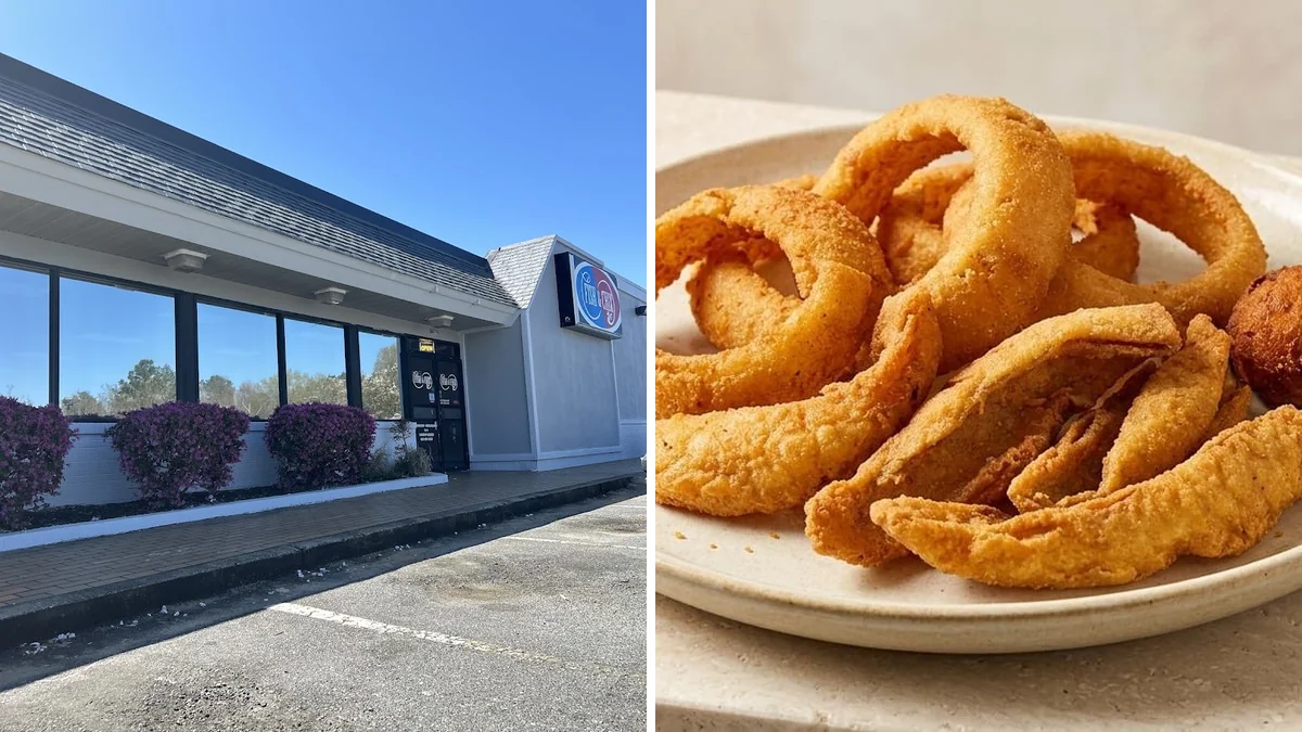Quick-bite meal served in a cozy dining room.